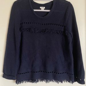 J. Crew Navy cotton summer sweater